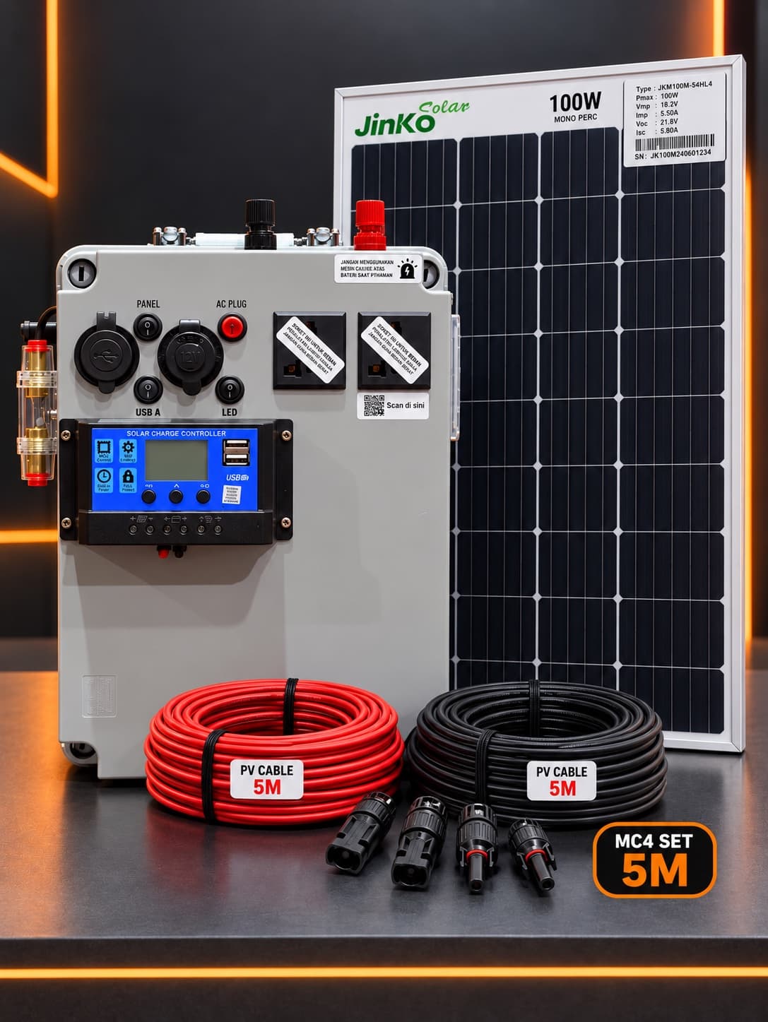 Box X-290 + Panel Solar