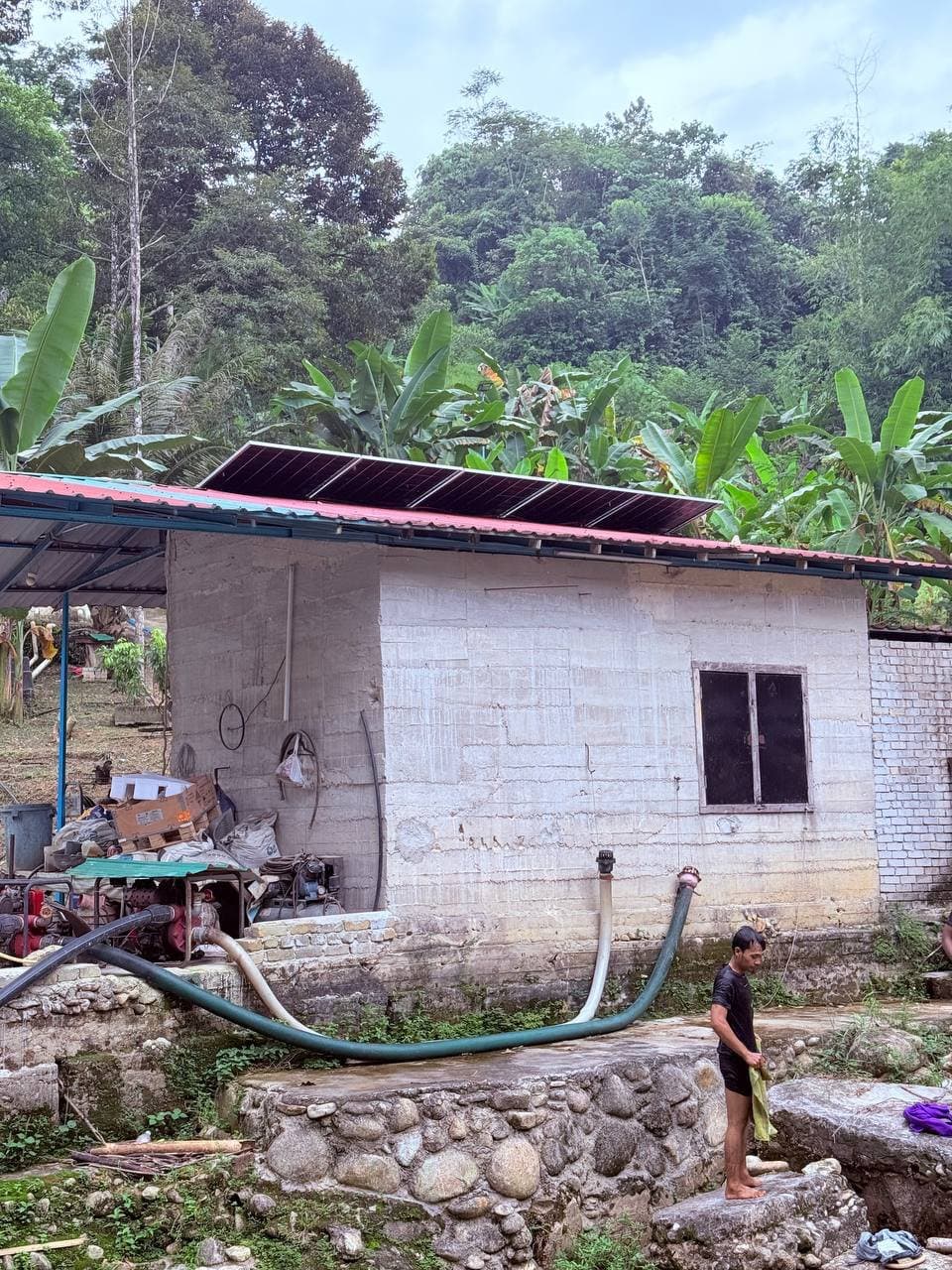 Pemasangan solar 6 kWp — RUMAH KEBUN, HULU YAM