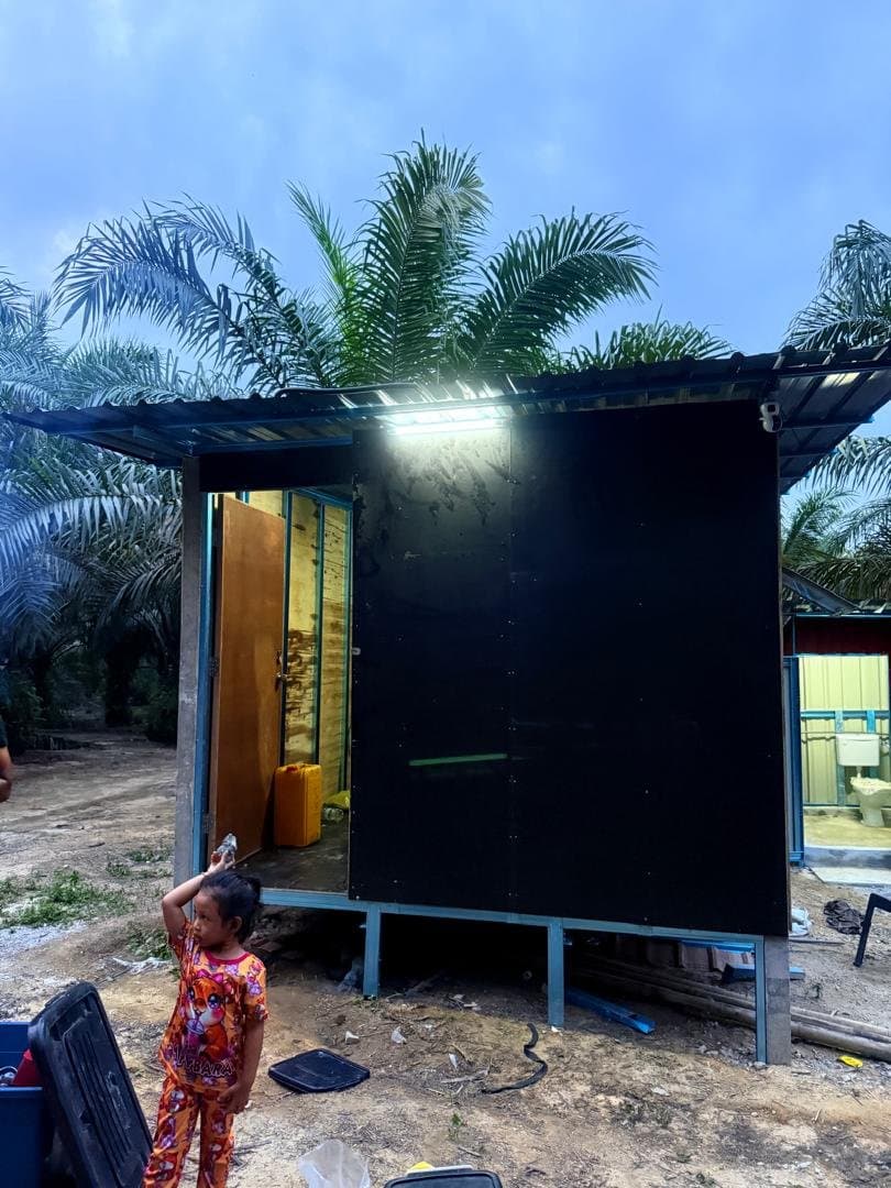 Pemasangan solar 2500 kWp — Rumah kebun sawit , Sungkai