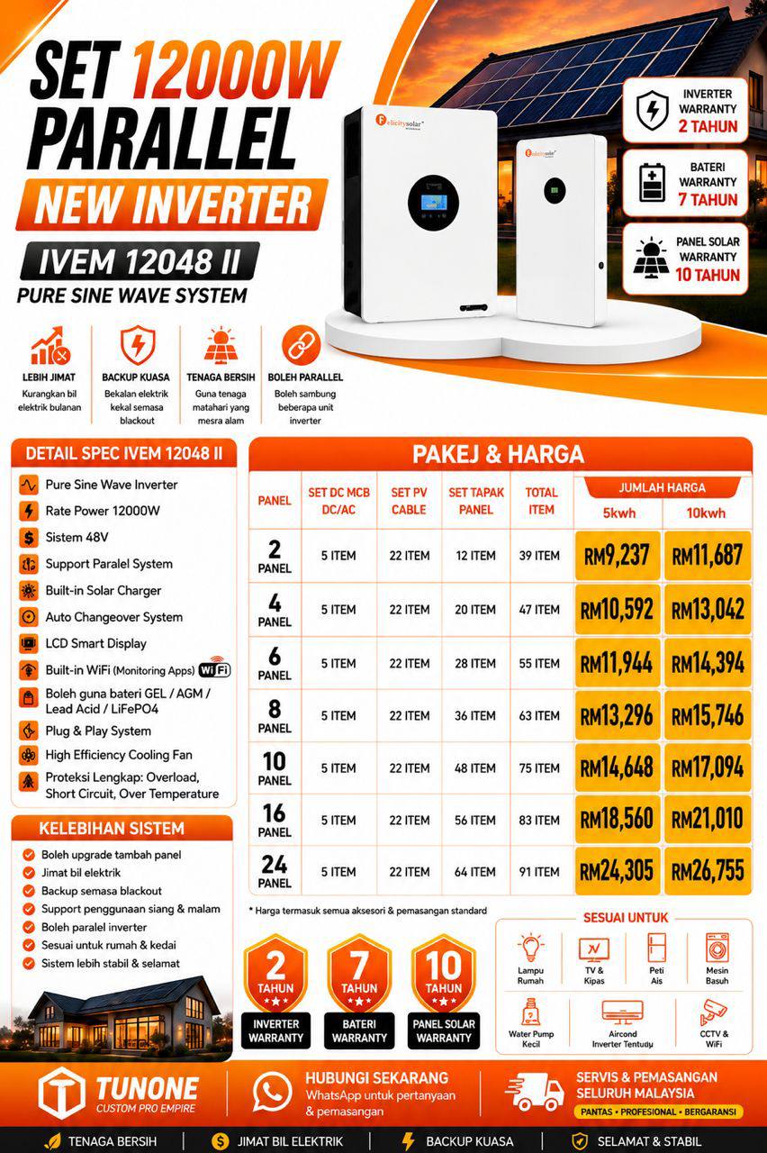 Sistem 12KVA — IVEM12048-II